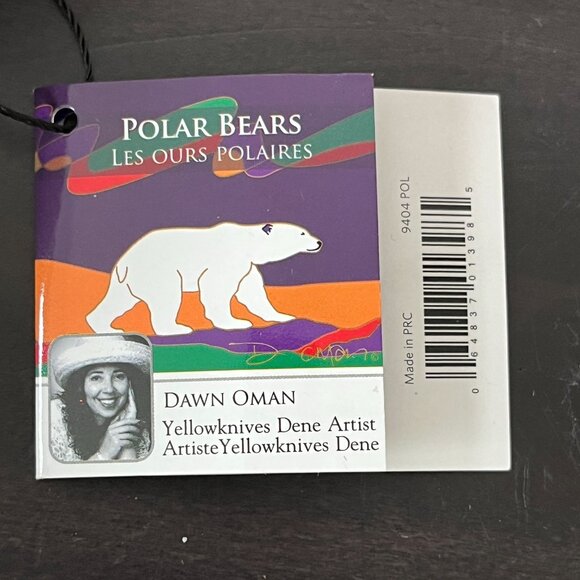 Polar Bear Christmas Ornament By Dawn Oman With Red Gift Box NWT - Picture 6 of 8